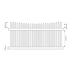 Oxworks Melville PVC Picket Panel Kit - UV Stabilised PVC - 1200mm Panel Height - - Image 4