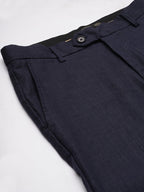 Men's 100% Linen Regular Fit Straight Leg Pant Navy
