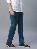 Men's Linen Excel Regular Fit Pant Navy