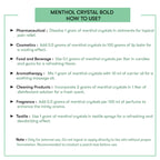 How to Use Menthol Crystal Bold (Edible Grade)