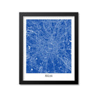 Milan Map Art Print, Italy