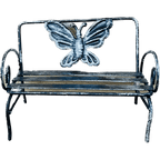 Miniature Garden Wire Bench