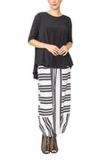 Mixed Stripe Lantern Pant - 7861P