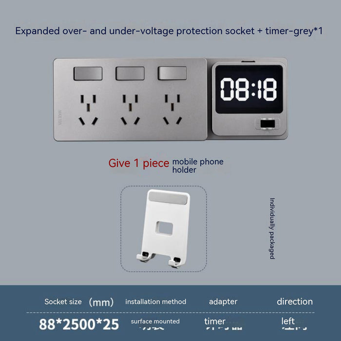 Left timer grey / National standard
