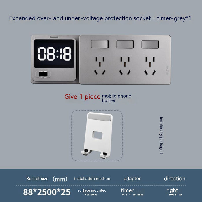 Multi Functional Extension Wiring Free Safety Socket