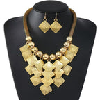 N2717- Cross-border fashion retro exaggerated round Necklace