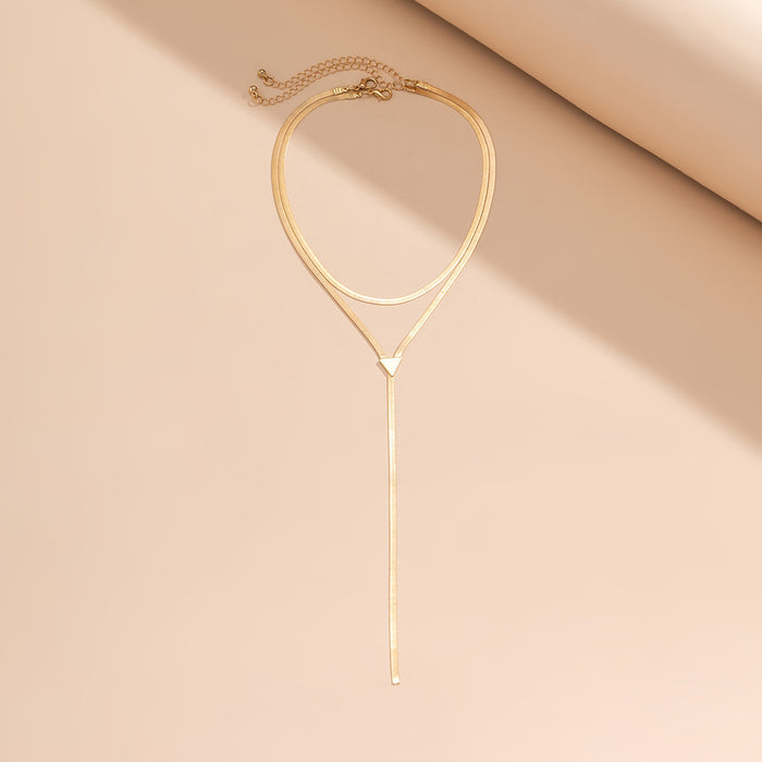 N2739 - Hip hop simple snake bone chain
