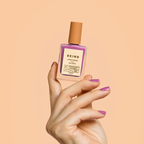 BKIND Berrylicious non-toxic nail polish – blush purple manicure with vegan polish available in Calgary.