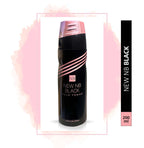 New NB Black Pour Femme Deo for Women 200ml + 200ml(Pack of Two)