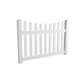 Oxworks Newport PVC Picket Gate - UV Stabilised PVC - 1800mm x 1200mm - - Image 1