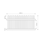 Oxworks North Haven PVC Panel Kit - White - Classic Picket - 1200mm - - Image 3