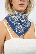 Paisley Blue Scarf Large
