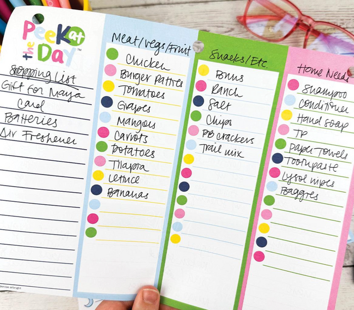 Peek at the Day™ Daily Planner Pad | All Bright & Cheery