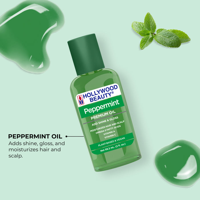 Peppermint Premium Oil for Hair, Scalp, and Skin - 2 fl oz