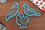 Perfect Pigeons Cookie Cutters - Cute Pigeon, Flying Pigeon, Pigeon Face, Pigeon Outline, Rock Pigeon - Ornithologists & Bird Watching