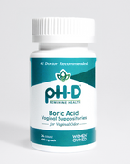 pH-D Boric Acid Vaginal Suppositories - 24 count