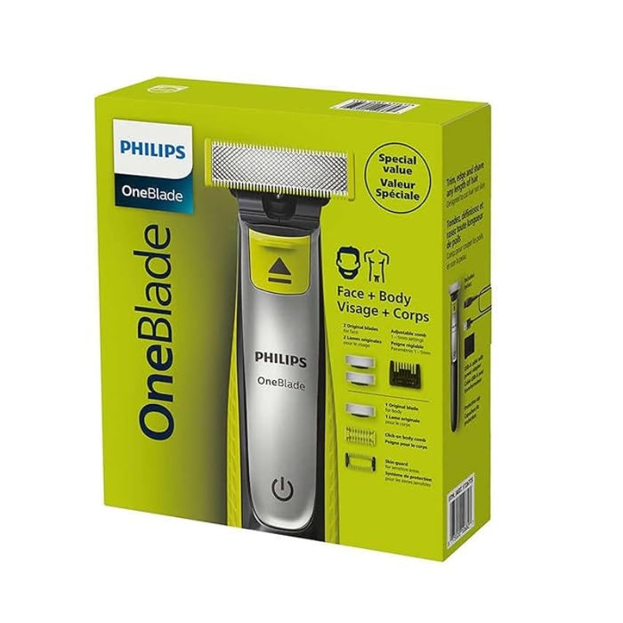 Philips OneBlade Face + Body Trimmer And Shaver (QP2834/60) - Shoppers-kart.com