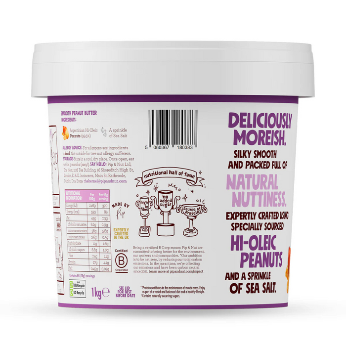 Pip & Nut Smooth Peanut Butter 1kg