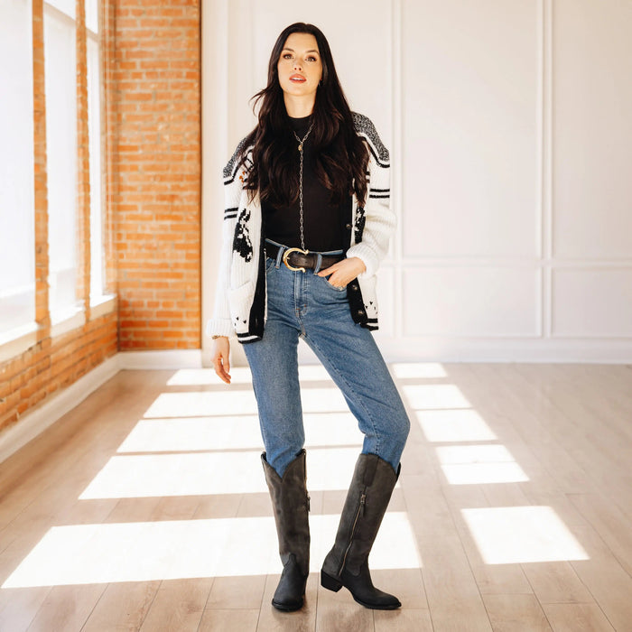 Plain Jane Boot - Matte Black