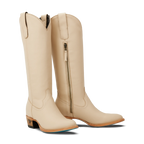 Plain Jane Boot - Pale Ivory