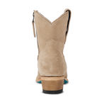 Plain Jane Bootie - Latte Suede