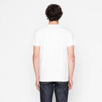 Pocket Tee - White + Matsuba Pines Needle - Indigo by Naked & Famous Denim