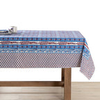 Provence Avignon Red & Blue Tablecloth: 90" x 90"