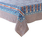 Provence Avignon Red & Blue Tablecloth: 90" x 90"