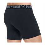 PUMA Men's Sport Stretch Boxer Briefs - Pack Of 5 (Navy, Black, Grey, Green)