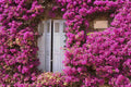 Purple Flowers  Around The Wood Door For Wedding Photo Backdrop Shopbackdrop
