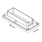 Oxworks PVC Rail Bracket - UV Stabilised PVC - 51 x 152mm - - Image 2