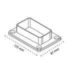 Oxworks PVC Rail Bracket - 51 x 89mm - White UV-Stabilised PVC - - Image 2