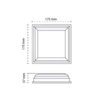 Oxworks PVC Post Dress Ring - 127 x 127mm - White UV-Stabilised PVC - - Image 2