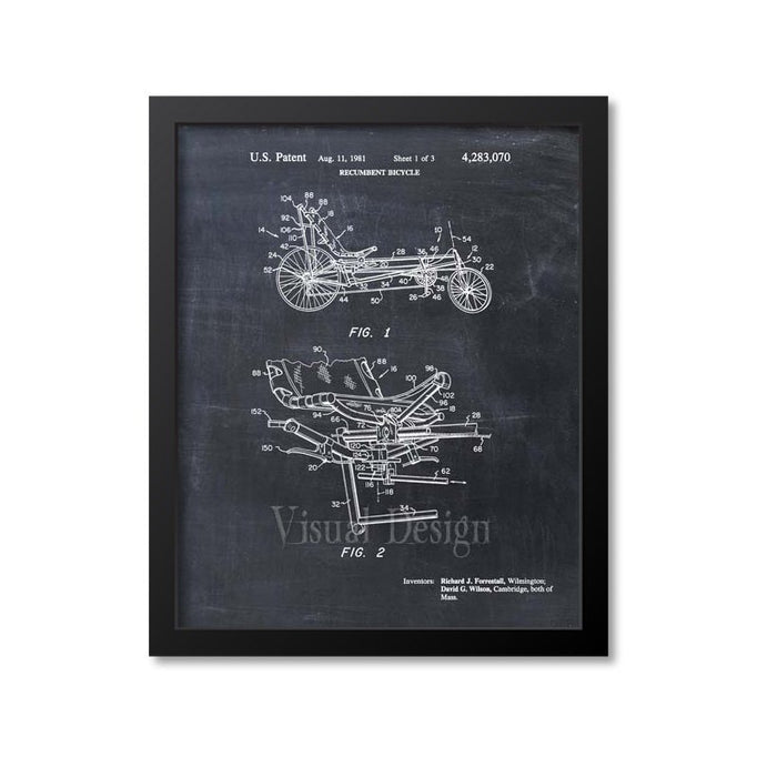 Recumbent Bicycle Patent Print