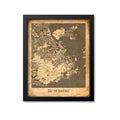 Rio de Janeiro Map Art Print, Brazil