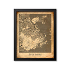 Rio de Janeiro Map Art Print, Brazil