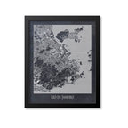 Rio de Janeiro Map Art Print, Brazil