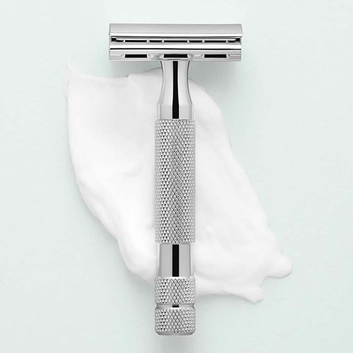 Rockwell Razors 2C White Chrome Adjustable Double Edge Safety Razor