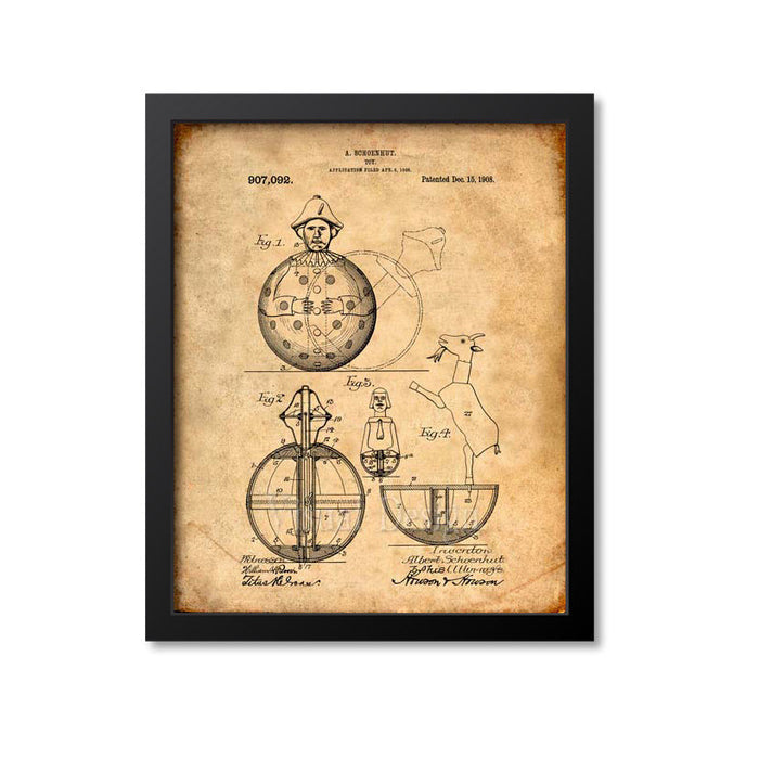 Roly Poly Toy Patent Print