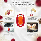 Rose Oud Membrane Car Hanging Gel Air Freshener