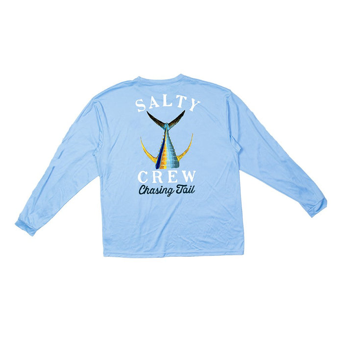 Salty Crew Tailed Tech Tee L/S - Cyan Rashguard Sun Protection