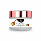 Natuur.in Shata Dhauta Ghrita rose night cream in a glass jar with a rose gold lid and label showing ghee and a rose.