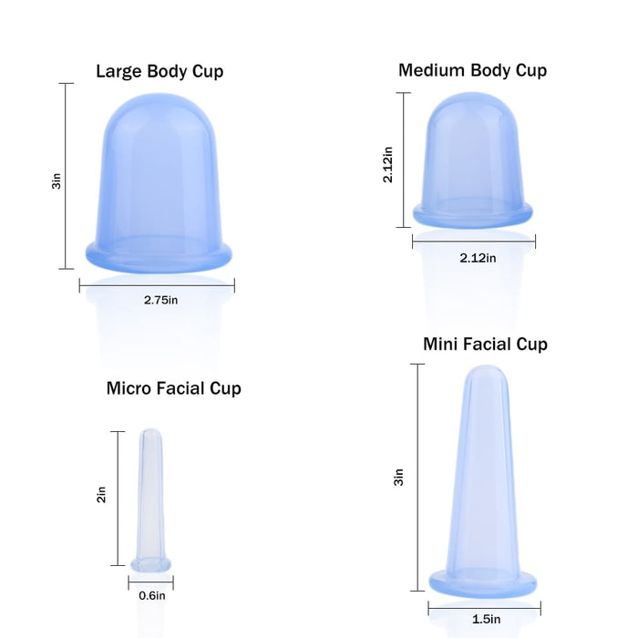 Silicone Cupping Set | 7pc BLUE