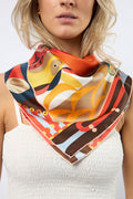 Silk Scarf Abstract Art Large