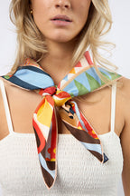 Silk Scarf Abstract Art Large