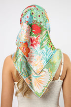 Silk Scarf Zebra in the Jungle Large