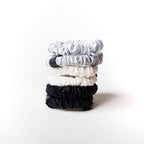 Skinny Silk Scrunchies (Set of 3)