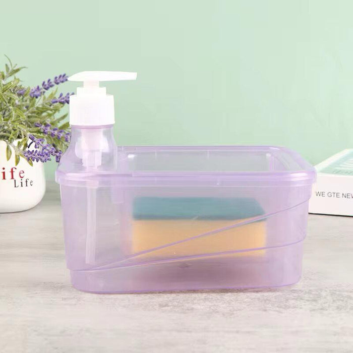 Soap Dishwash Dispenser With Free Sponge Inside
