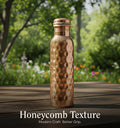 Special Edition Diamond-Cut Honeycomb Copper Water Bottle | Textured Anti-Slip Grip [ Preorder ]