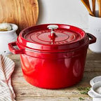 Staub 26" Round Casserole 5.2L Cherry